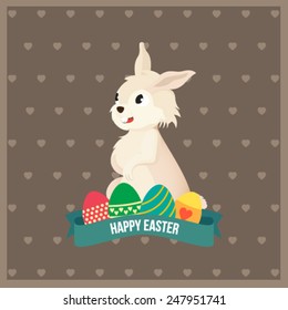 Easter bunny with love