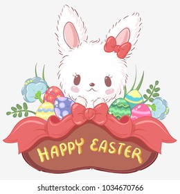 Easter bunny. Lovely Happy Easter cards.