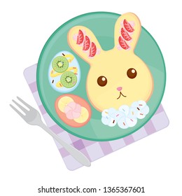 Easter Bunny Pancake