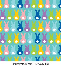 Easter bunny pattern for easter gift wrap