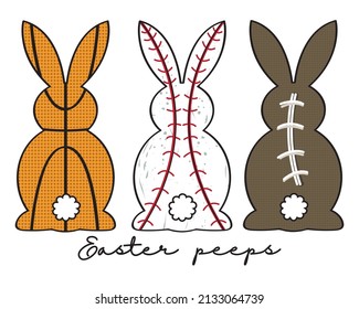 Easter Bunny Peeps Sport Collection Set