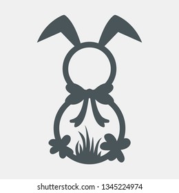 Easter bunny quality vector illustration cut