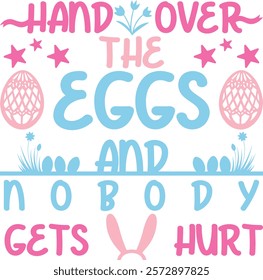 Easter bunny quotes design, happy easter day