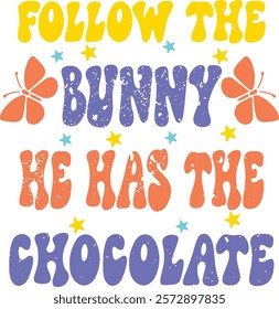 Easter bunny quotes design, happy easter day