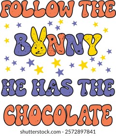 Easter bunny quotes design, happy easter day