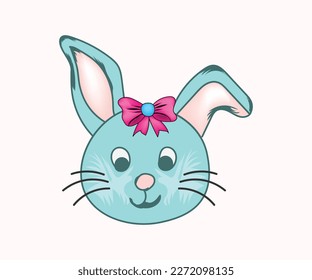 Easter bunny or rabbit Sublimation design Premium vectors