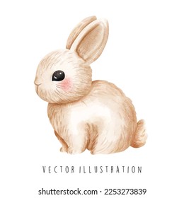 easter bunny, rabbit vector illustartion