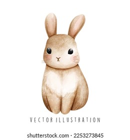 easter bunny, rabbit vector illustartion