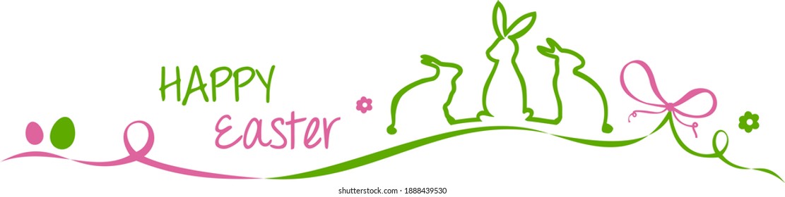 EASTER Bunny set graphic silhouette