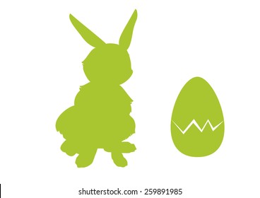 Easter Bunny silhouette