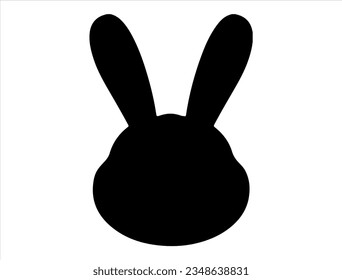 Easter bunny silhouette vector art