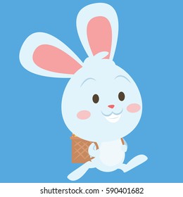 Easter bunny style collection stock