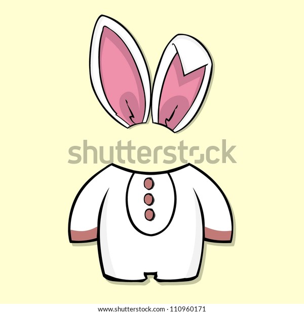 Download Easter Bunny Suit Stock Vector (Royalty Free) 110960171