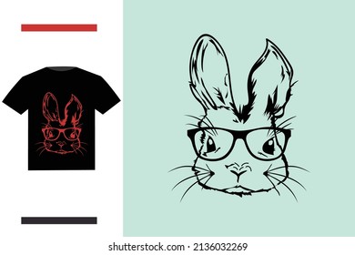 Easter bunny t shirt design