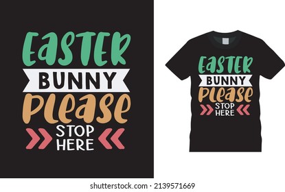 Easter Bunny T shirt Design