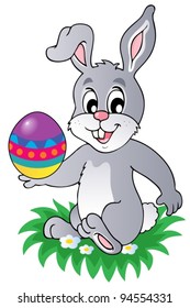 Easter bunny theme image 1 - vector illustration.