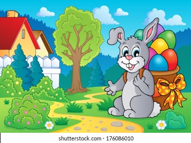 Easter bunny theme image 7 - eps10 vector illustration.