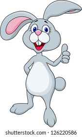 Easter bunny thumb-up