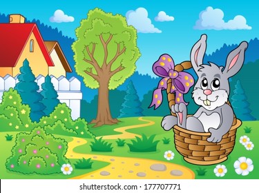 Easter bunny topic image 4 - eps10 vector illustration.