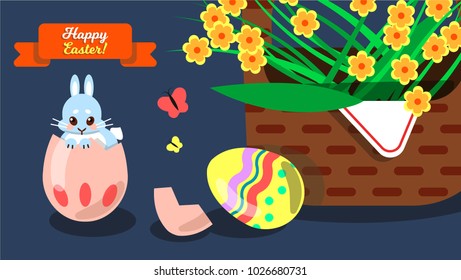 Easter bunny vector graphics