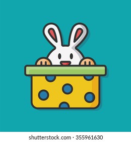 Easter bunny vector icon