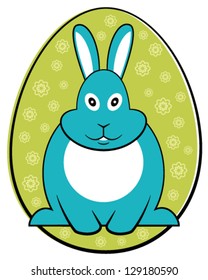 Easter bunny. Vector illustration.
