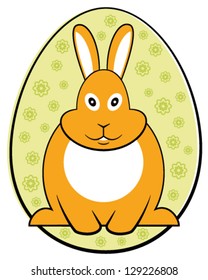 Easter bunny. Vector illustration.