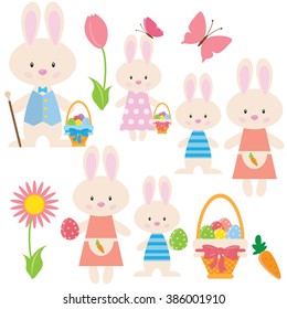 Easter bunny vector illustration