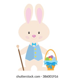 Easter bunny vector illustration