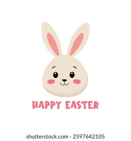 easter bunny vector illustration. Design for cards, kids bedding, fabric, wallpaper, wrapping paper, textile, t-shirt print