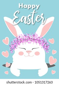 Easter Bunny Vector illustration. Happy Easter