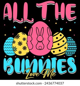 Easter Bunny Vector Illustration Shirt