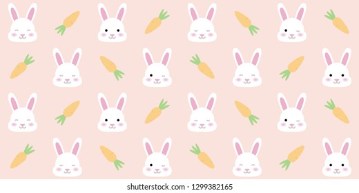 Easter Bunny Vector Pattern 