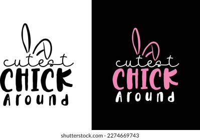 Easter Bunny Vector T-Shirt Design Bundle | Hoppy Peeps Hunt Silhouette Series  Plate Typography Quote | My First Baby Motivational Sticker Calligraphy Apparel Template Black Lettering Ready eps=