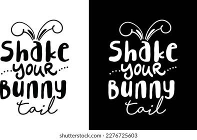 Paquete de diseño de camiseta para vectores de conejo de Pascua | Quita de tipografía de platillos de la serie de silhouette para personas con amapola | Mi primer bebé Motivational Sticker Calligraphy (Plantilla de ropa de pegatinas) Pases listos para el etiquetado negro