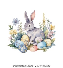 ilustraciones vectoriales de cuatricromía de conejo de pascua para camisetas, pegatinas, tazas, impresiones, sublimación