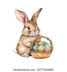 easter bunny watercolor vector illustrations for tshirt, sticker, mug, printing, sublimation