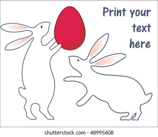 Easter Bunny white