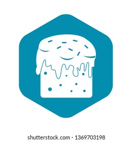 Easter cake icon. Simple illustration of easter cake vector icon for web