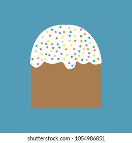 easter cake icon- vector illustration