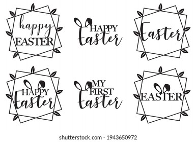 Easter cake toppers, cute vector illustration. Cute vector print. 