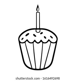Easter cake. vector. isolated on a white background. Can be used for menus, cards, design, print on fabric.