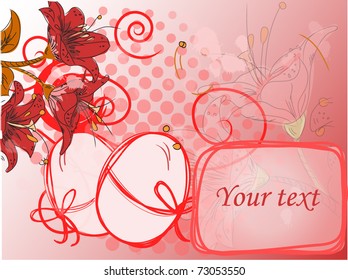 Easter card, the background