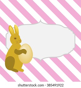 Easter card, background with bunny. Eps10.