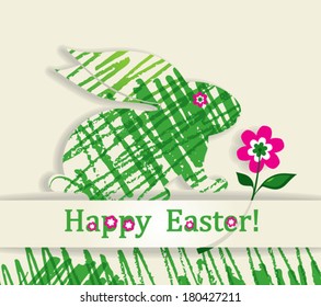 Easter card with Bunny.