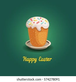 Easter card with cake