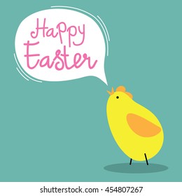 Easter card with chick design