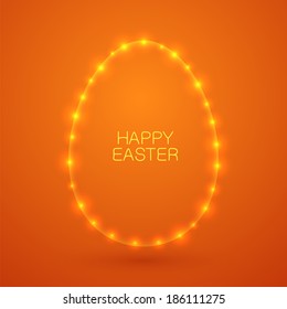 Easter card concept. Bright vector background for holiday spring design.