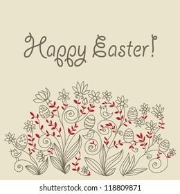 Easter card with copy space
