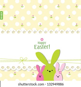 Tarjeta de Pascua con espacio de copia